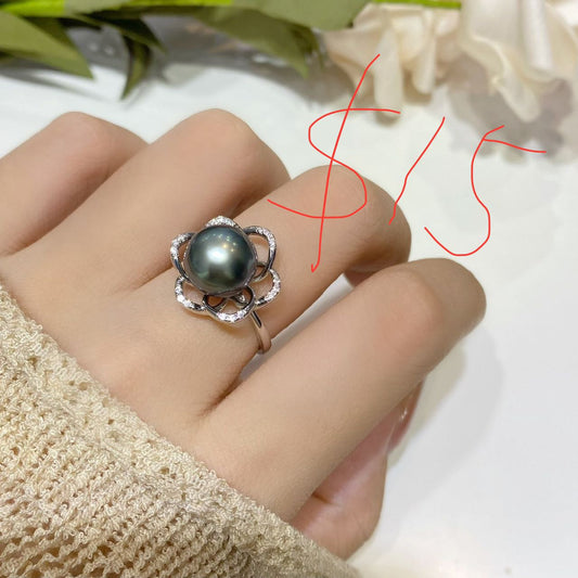 Customized Service for your pearls, 3 S925 ring, 1 S925 earring