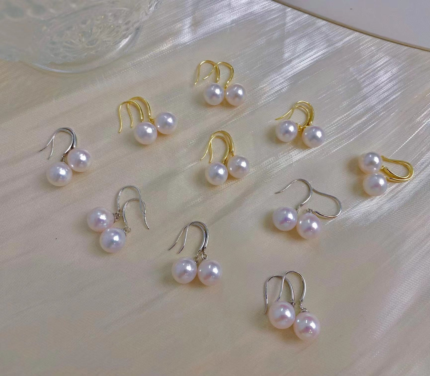 8-9mmFreshwater Akoya Pearl Earring, S925 Sliver Setting