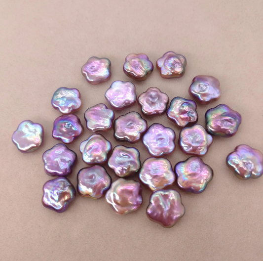 【Live-Gary】Flower-shaped Baroque Pearl clam (3-6pcs Flower baroque pearls+one edison)