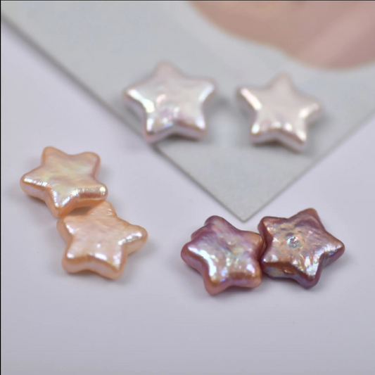 【Live-Gary】Star-shaped Baroque Pearl clam (3-6pcs Heart baroque pearls)