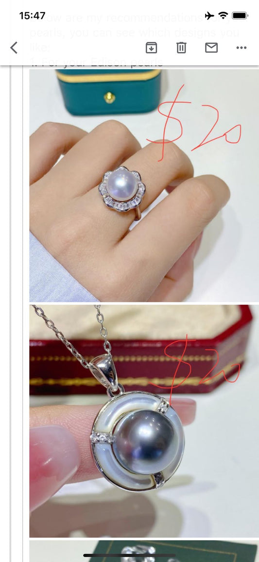 Customization service for Charles, 19 S925 setting jewelries