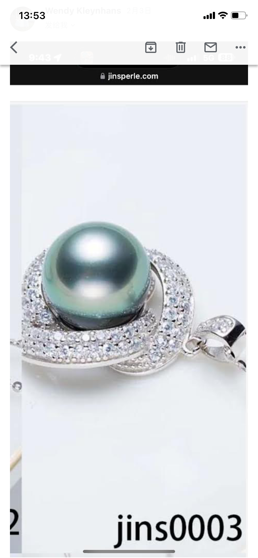 Customized service for wendy, 1 S925 pendent, 1 S925 ring, 1 S925 bracelet