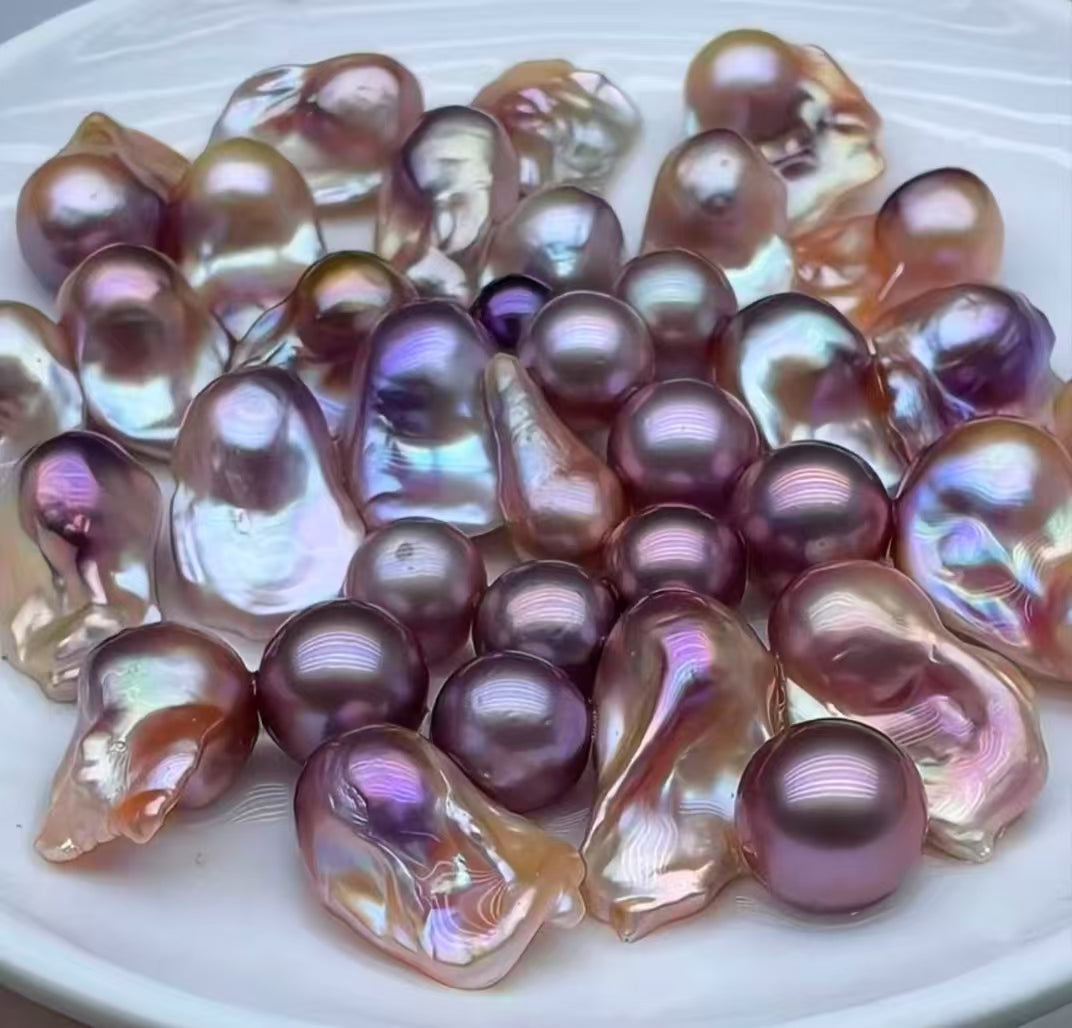 【Live-Gary】Cute Legend Baroque pearl clam (3 Cute Size legend pearls+1 Edison Pearl)