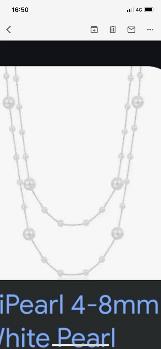 Customized service for Deb, 1 sweater necklace, 1 edison ring, 1 baby pearl earring, one petal bracelet