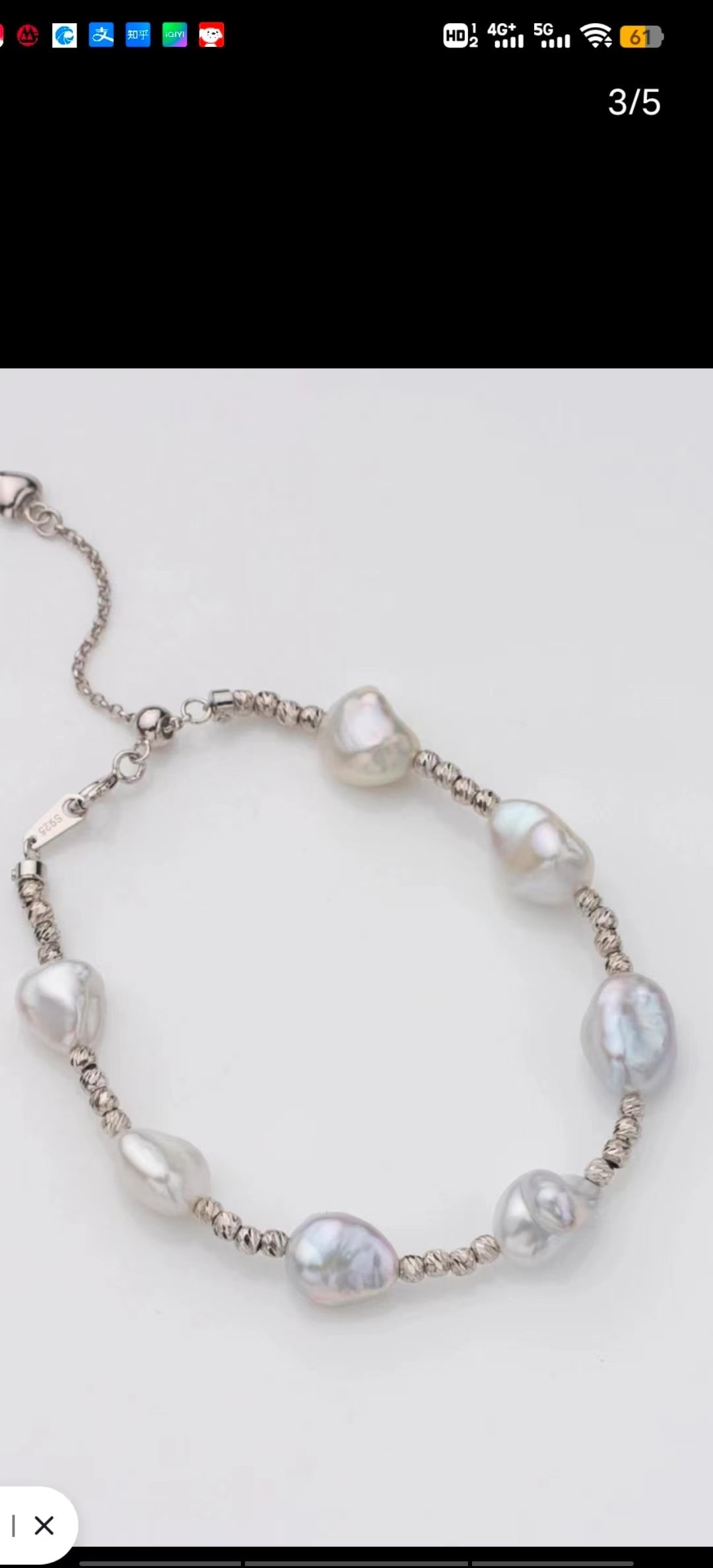 Customized service for Charles, 1 S925 necklace, 1 S925 bracelet,1 baby pearl necklace